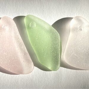 Antique Pastel Sea Glass For Jewelry